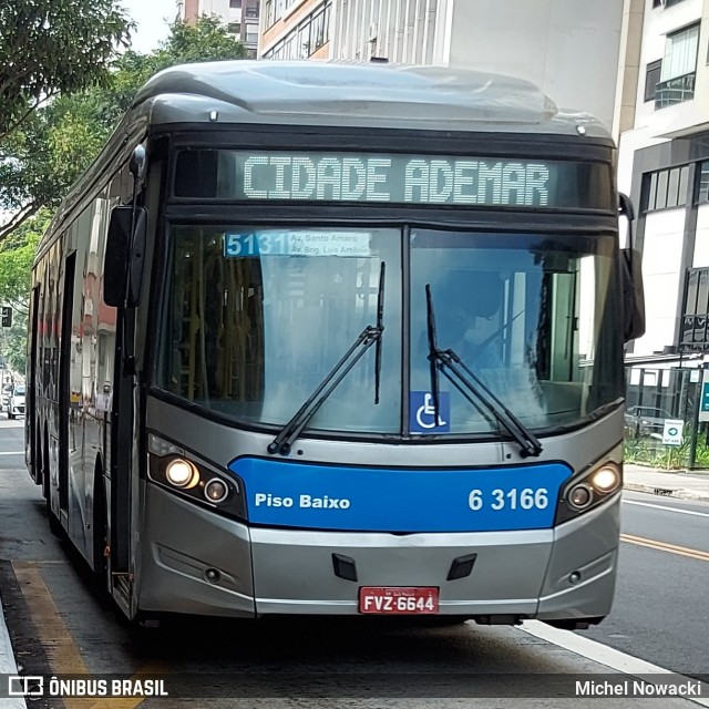 Viação Paratodos > São Jorge > Metropolitana São Paulo > Mobibrasil 6 3166 na cidade de São Paulo, São Paulo, Brasil, por Michel Nowacki. Número da foto: #11013027.