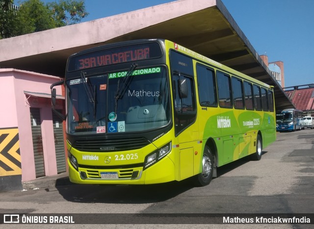 Santo Antônio Transportes Niterói 2.2.025 na cidade de Niterói, Rio de Janeiro, Brasil, por Matheus kfnciakwnfndia. ID da foto: 11012614.