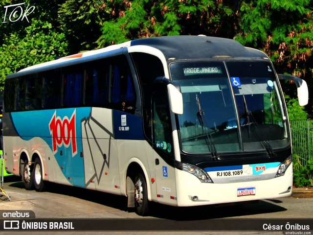 Auto Viação 1001 RJ 108.1089 na cidade de São Paulo, São Paulo, Brasil, por César Ônibus. ID da foto: 11013045.