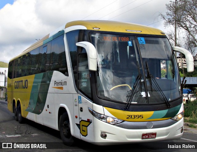 Empresa Gontijo de Transportes 21395 na cidade de Juiz de Fora, Minas Gerais, Brasil, por Isaias Ralen. ID da foto: 11012435.