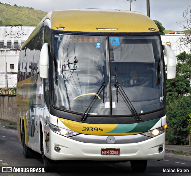 Empresa Gontijo de Transportes 21395 na cidade de Juiz de Fora, Minas Gerais, Brasil, por Isaias Ralen. ID da foto: 11012438.