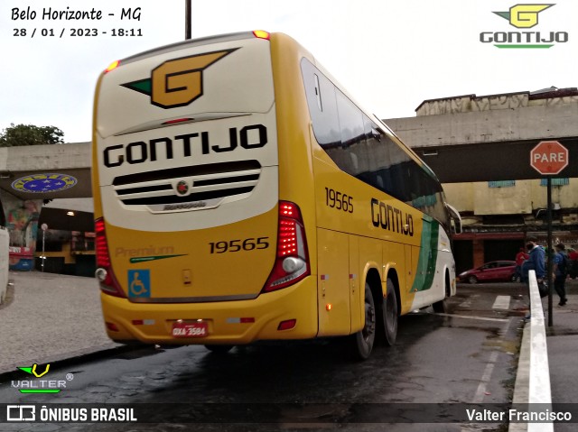 Empresa Gontijo de Transportes 19565 na cidade de Belo Horizonte, Minas Gerais, Brasil, por Valter Francisco. ID da foto: 11011645.