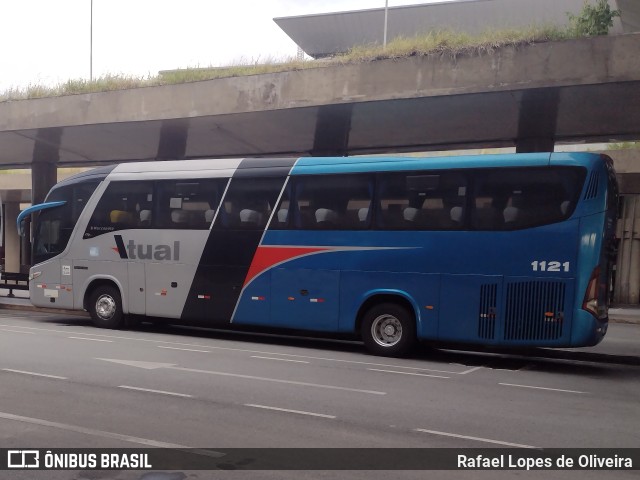 Viação Atual 1121 na cidade de Guarulhos, São Paulo, Brasil, por Rafael Lopes de Oliveira. ID da foto: 11011949.