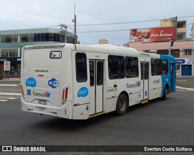 Viação Satélite 25597 na cidade de Cariacica, Espírito Santo, Brasil, por Everton Costa Goltara. Número da foto: #11013816.