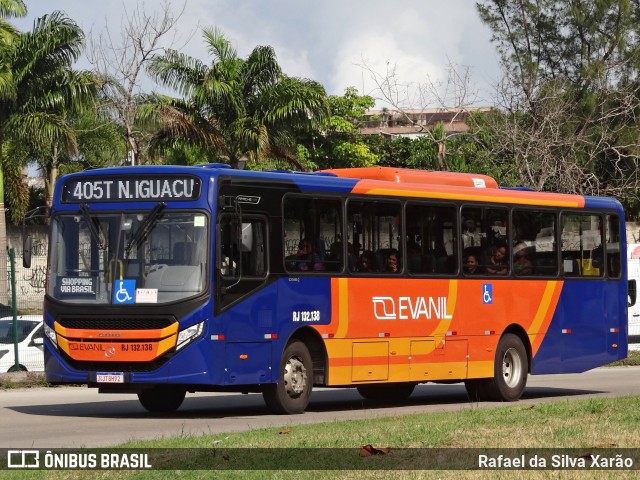 Evanil Transportes e Turismo RJ 132.138 na cidade de Rio de Janeiro, Rio de Janeiro, Brasil, por Rafael da Silva Xarão. Número da foto: #11016163.
