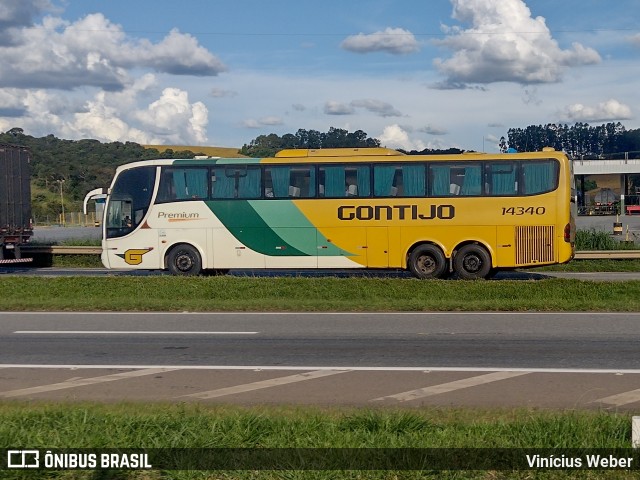 Empresa Gontijo de Transportes 14340 na cidade de São Gonçalo do Sapucaí, Minas Gerais, Brasil, por Vinícius Weber. ID da foto: 11014438.