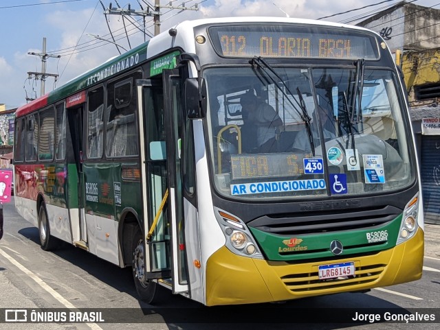 Viação Nossa Senhora de Lourdes B58086 na cidade de Rio de Janeiro, Rio de Janeiro, Brasil, por Jorge Gonçalves. Número da foto: #11014653.