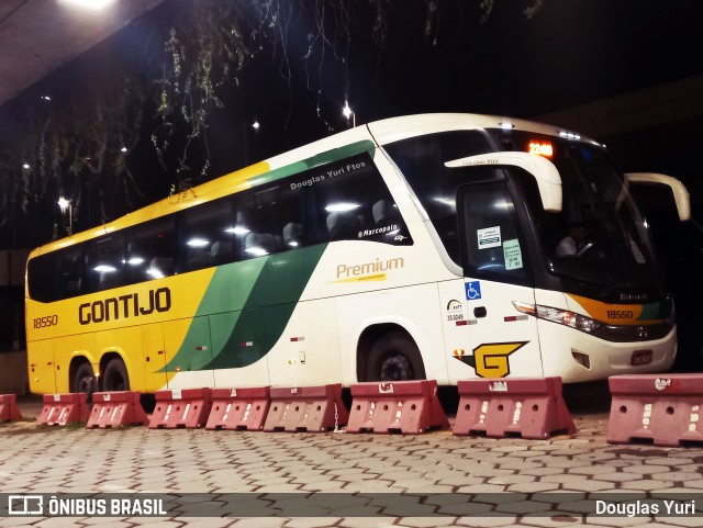 Empresa Gontijo de Transportes 18550 na cidade de Belo Horizonte, Minas Gerais, Brasil, por Douglas Yuri. Número da foto: #11013529.