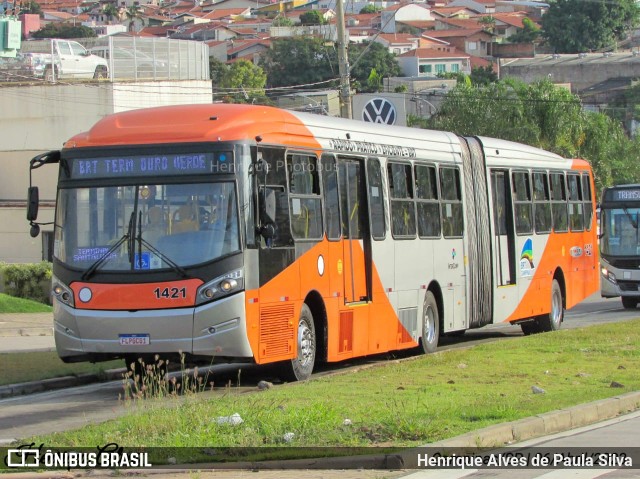 VB Transportes e Turismo 1421 na cidade de Campinas, São Paulo, Brasil, por Henrique Alves de Paula Silva. ID da foto: 11016095.