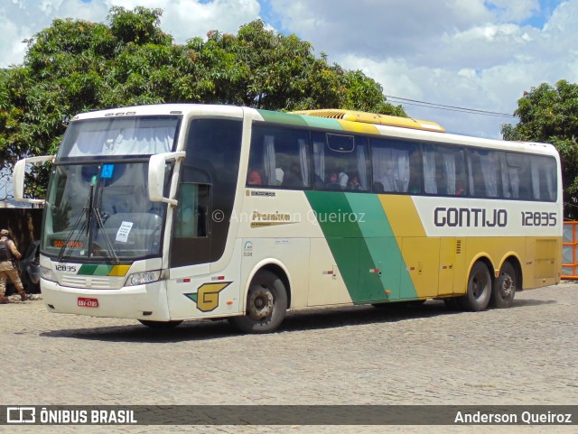 Empresa Gontijo de Transportes 12835 na cidade de Vitória da Conquista, Bahia, Brasil, por Anderson Queiroz. ID da foto: 11015472.