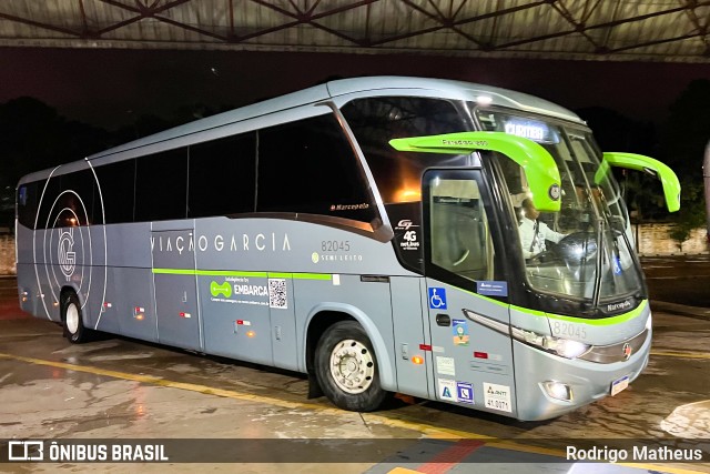 Viação Garcia 82045 na cidade de Maringá, Paraná, Brasil, por Rodrigo Matheus. Número da foto: #11014931.