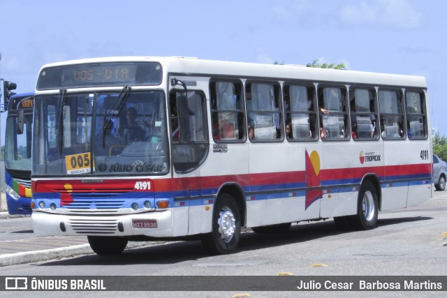 Transporte Tropical 4191 na cidade de Aracaju, Sergipe, Brasil, por Julio Cesar  Barbosa Martins. ID da foto: 11013668.