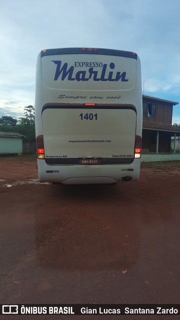 Expresso Marlin 1401 na cidade de Pimenta Bueno, Rondônia, Brasil, por Gian Lucas  Santana Zardo. Número da foto: #11015802.