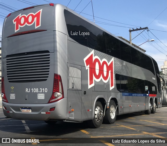 Auto Viação 1001 RJ 108.310 na cidade de Niterói, Rio de Janeiro, Brasil, por Luiz Eduardo Lopes da Silva. ID da foto: 11014369.