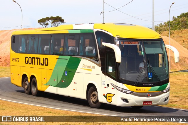 Empresa Gontijo de Transportes 19575 na cidade de Guarapari, Espírito Santo, Brasil, por Paulo Henrique Pereira Borges. ID da foto: 11016010.