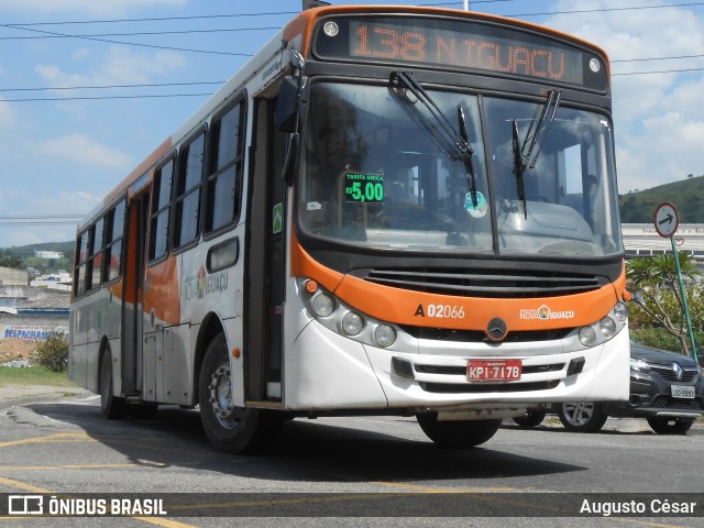 Viação Mirante A02066 na cidade de Nova Iguaçu, Rio de Janeiro, Brasil, por Augusto César. Número da foto: #11013884.