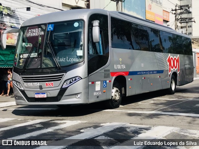 Auto Viação 1001 RJ 108.1154 na cidade de Niterói, Rio de Janeiro, Brasil, por Luiz Eduardo Lopes da Silva. ID da foto: 11013470.