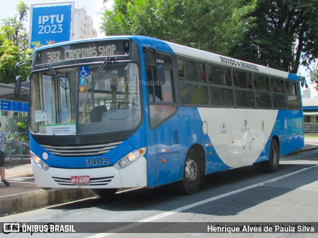 VB Transportes e Turismo 3402 na cidade de Campinas, São Paulo, Brasil, por Henrique Alves de Paula Silva. Número da foto: #11016092.