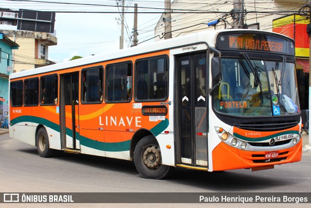 Linave Transportes RJ 146.082 na cidade de Japeri, Rio de Janeiro, Brasil, por Paulo Henrique Pereira Borges. ID da foto: 11019230.