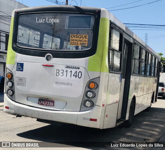 Viação VG B31140 na cidade de Rio de Janeiro, Rio de Janeiro, Brasil, por Luiz Eduardo Lopes da Silva. ID da foto: 11016502.