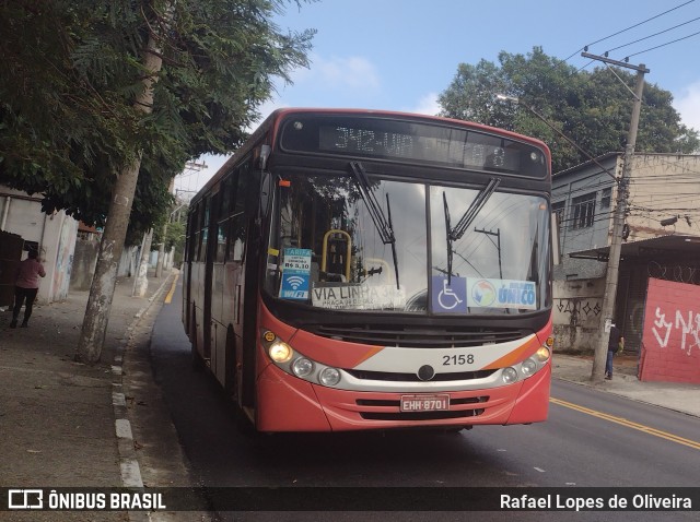 Empresa de Ônibus Vila Galvão 2158 na cidade de Guarulhos, São Paulo, Brasil, por Rafael Lopes de Oliveira. Número da foto: #11019879.