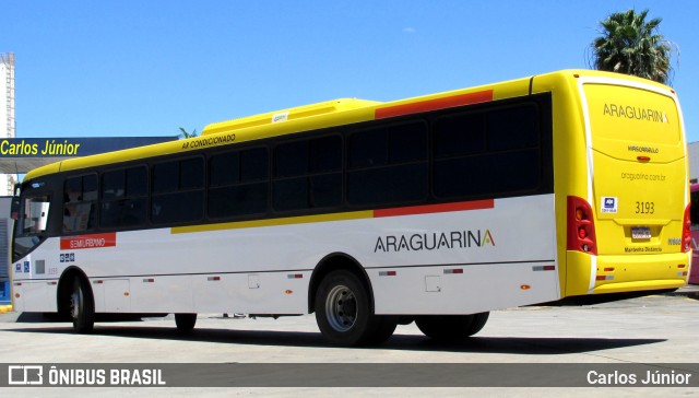 Viação Araguarina 3193 na cidade de Goiânia, Goiás, Brasil, por Carlos Júnior. Número da foto: #11017528.
