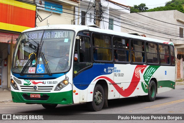 Expresso São Francisco RJ 130.021 na cidade de Japeri, Rio de Janeiro, Brasil, por Paulo Henrique Pereira Borges. Número da foto: #11019239.