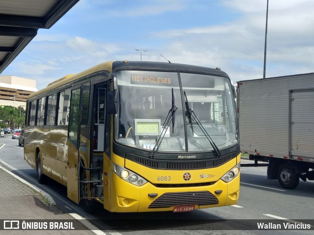 Canasvieiras Transportes 6083 na cidade de Florianópolis, Santa Catarina, Brasil, por Wallan Vinicius. ID da foto: 11017286.