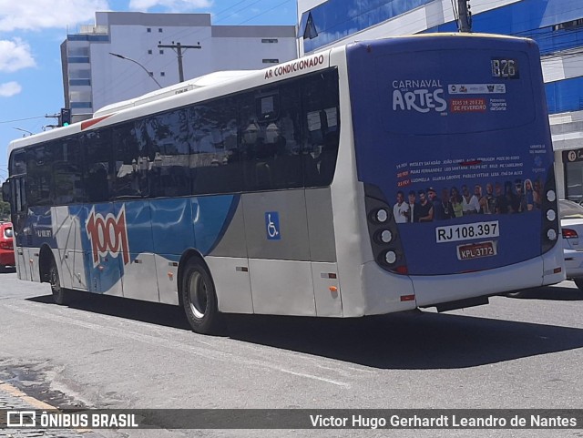 Auto Viação 1001 RJ 108.397 na cidade de Araruama, Rio de Janeiro, Brasil, por Victor Hugo Gerhardt Leandro de Nantes. ID da foto: 11016926.