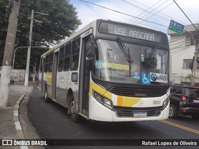 Viação Campo dos Ouros 3937 na cidade de Guarulhos, São Paulo, Brasil, por Rafael Lopes de Oliveira. Número da foto: #11016717.