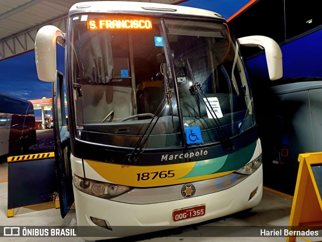 Empresa Gontijo de Transportes 18765 na cidade de Estiva, Minas Gerais, Brasil, por Hariel Bernades. Número da foto: #11018025.