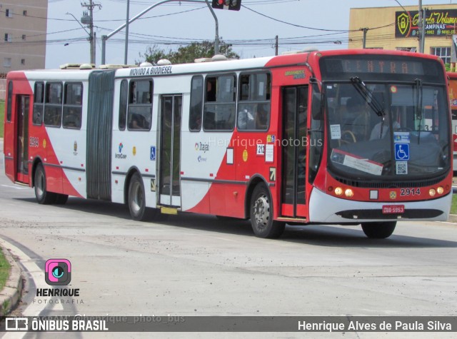 Itajaí Transportes Coletivos 2914 na cidade de Campinas, São Paulo, Brasil, por Henrique Alves de Paula Silva. Número da foto: #11018241.