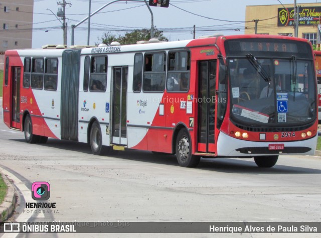 Itajaí Transportes Coletivos 2914 na cidade de Campinas, São Paulo, Brasil, por Henrique Alves de Paula Silva. ID da foto: 11018241.