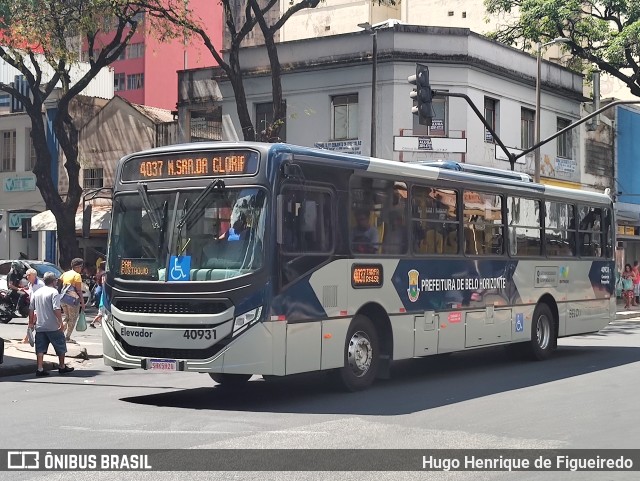 Viação Carneirinhos 40931 na cidade de Belo Horizonte, Minas Gerais, Brasil, por Hugo Henrique de Figueiredo. ID da foto: 11018532.