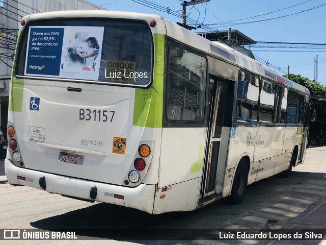 Viação VG B31157 na cidade de Rio de Janeiro, Rio de Janeiro, Brasil, por Luiz Eduardo Lopes da Silva. ID da foto: 11016501.