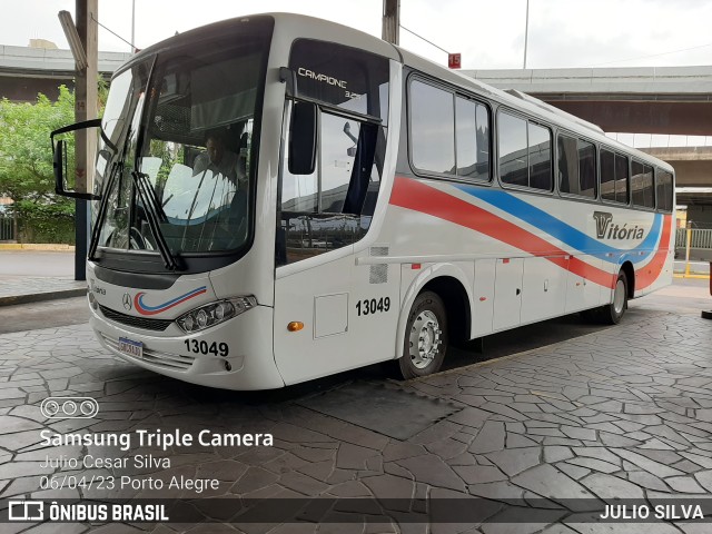 Expresso Vitória de Transportes 13049 na cidade de Porto Alegre, Rio Grande do Sul, Brasil, por JULIO SILVA. ID da foto: 11019672.