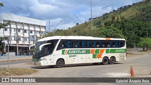 Empresa Gontijo de Transportes 21755 na cidade de Caratinga, Minas Gerais, Brasil, por Gabriel Ângelo Reis. ID da foto: 11020169.