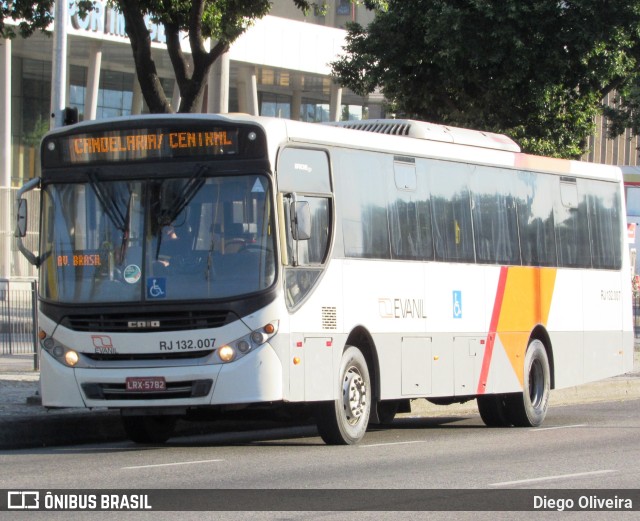 Evanil Transportes e Turismo RJ 132.007 na cidade de Rio de Janeiro, Rio de Janeiro, Brasil, por Diego Oliveira. Número da foto: #11021691.