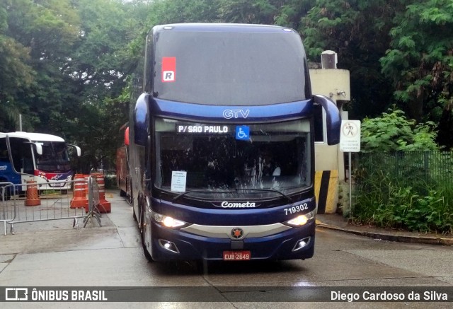 Viação Cometa 719302 na cidade de São Paulo, São Paulo, Brasil, por Diego Cardoso da Silva. ID da foto: 11020389.