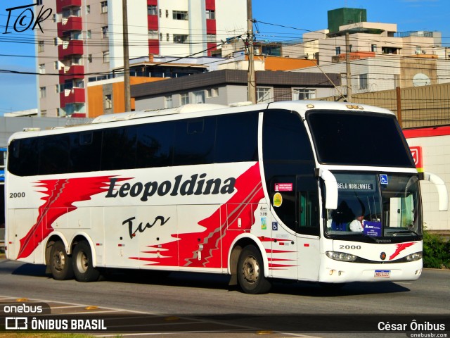 Leopoldina Turismo 2000 na cidade de Belo Horizonte, Minas Gerais, Brasil, por César Ônibus. ID da foto: 11021067.