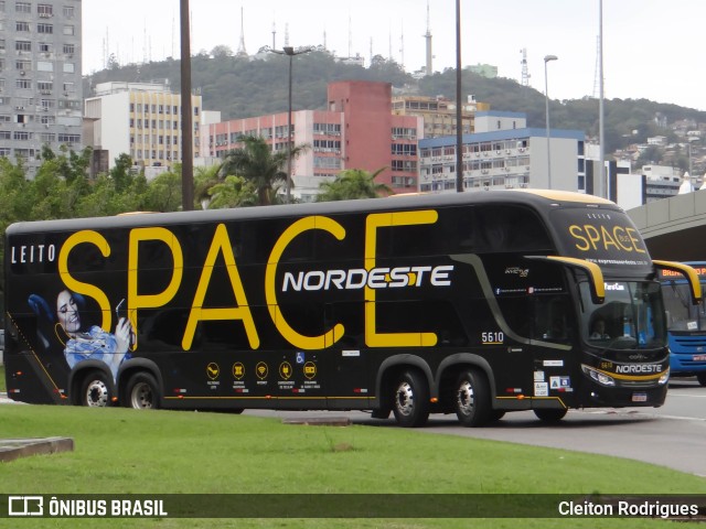 Expresso Nordeste 5610 na cidade de Florianópolis, Santa Catarina, Brasil, por Cleiton Rodrigues. Número da foto: #11022712.