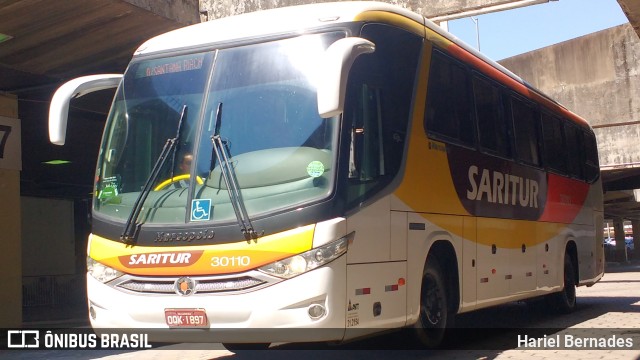 Saritur - Santa Rita Transporte Urbano e Rodoviário 30110 na cidade de Belo Horizonte, Minas Gerais, Brasil, por Hariel Bernades. ID da foto: 11020591.