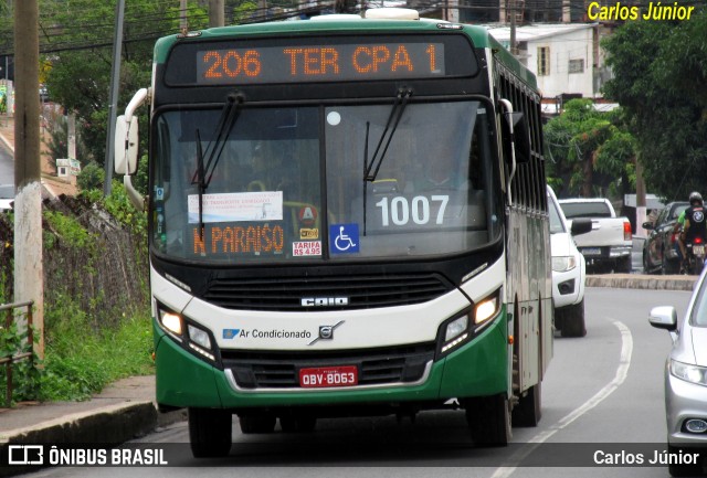 Viação Paraense Cuiabá Transportes 1007 na cidade de Cuiabá, Mato Grosso, Brasil, por Carlos Júnior. Número da foto: #11022411.