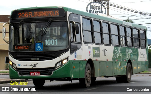 Viação Paraense Cuiabá Transportes 1001 na cidade de Cuiabá, Mato Grosso, Brasil, por Carlos Júnior. Número da foto: #11022270.