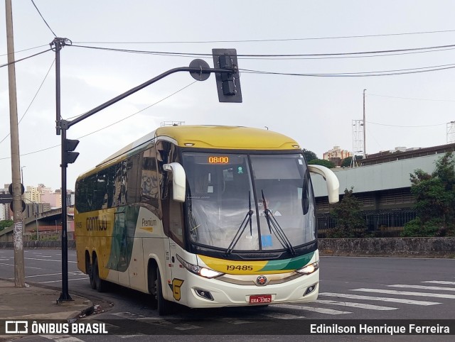 Empresa Gontijo de Transportes 19485 na cidade de Belo Horizonte, Minas Gerais, Brasil, por Edinilson Henrique Ferreira. Número da foto: #11021597.
