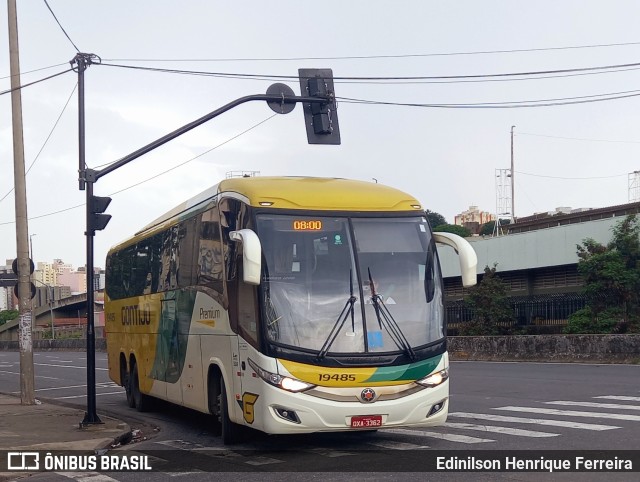 Empresa Gontijo de Transportes 19485 na cidade de Belo Horizonte, Minas Gerais, Brasil, por Edinilson Henrique Ferreira. ID da foto: 11021597.