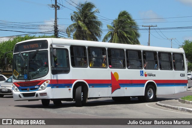 Transporte Tropical 4304 na cidade de Aracaju, Sergipe, Brasil, por Julio Cesar  Barbosa Martins. ID da foto: 11020398.