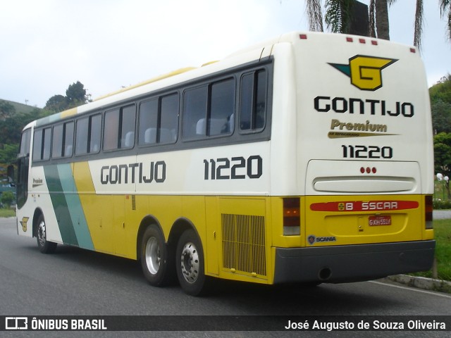 Empresa Gontijo de Transportes 11220 na cidade de Barra do Piraí, Rio de Janeiro, Brasil, por José Augusto de Souza Oliveira. ID da foto: 11024012.