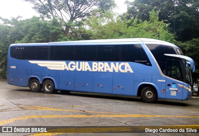 Viação Águia Branca 14010 na cidade de São Paulo, São Paulo, Brasil, por Diego Cardoso da Silva. ID da foto: 11022799.