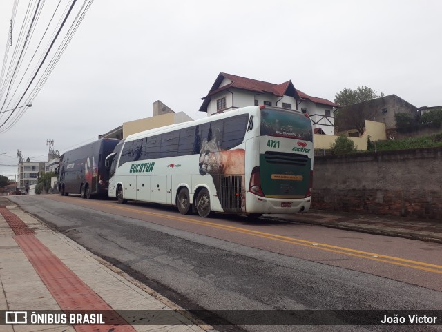 Eucatur - Empresa União Cascavel de Transportes e Turismo 4721 na cidade de Florianópolis, Santa Catarina, Brasil, por João Victor. Número da foto: #11023217.